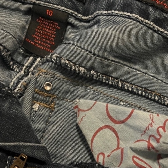 Earl Jeans Black Boyfriend Jeans with Embellished Crosses - Picture 3 of 3